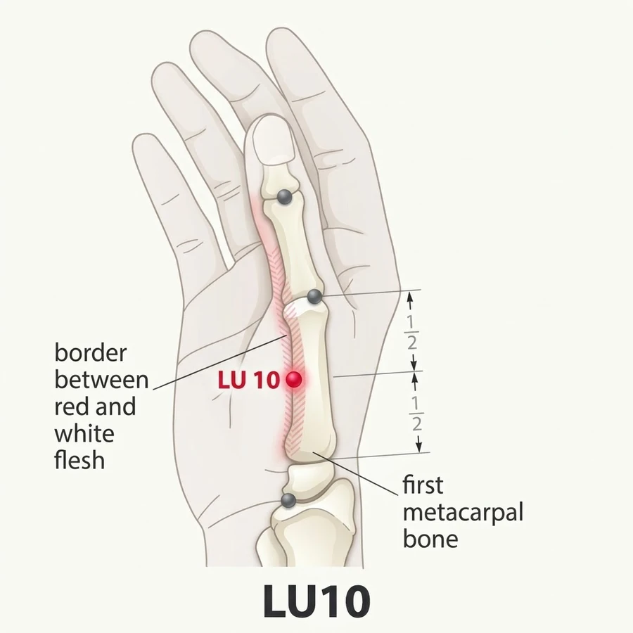Location of Yuji (LU-10): The written location is summarised from the classical record; use the landmark named.
